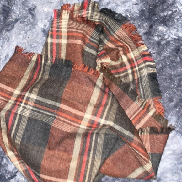 Midopa checkered print fall  winter blanket scarf - Picture 11 of 11